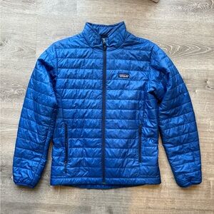 Patagonia blue puffer